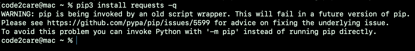 pip is being invoked by an old script wrapper